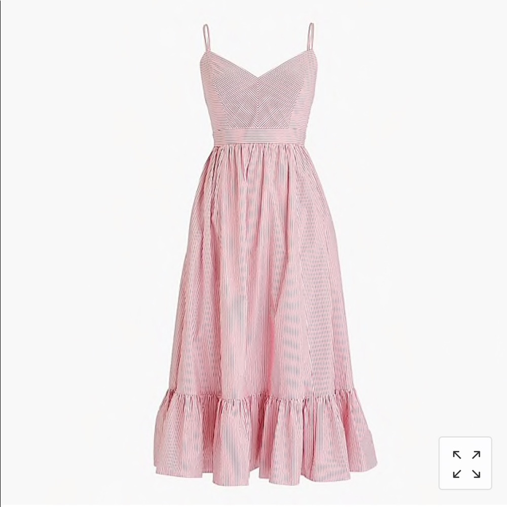 J Crew Drapey Spaghetti-Strap Dress